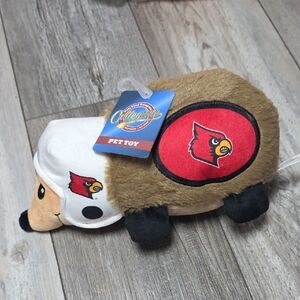 Pets First | NCAA Louisville Cardinals Hedgehog Pet Toy *NWT